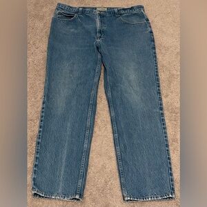 L.L. Bean Men’s Classic Fit Blue Jeans Straight Leg 38x32 Denim 100% Cotton Work